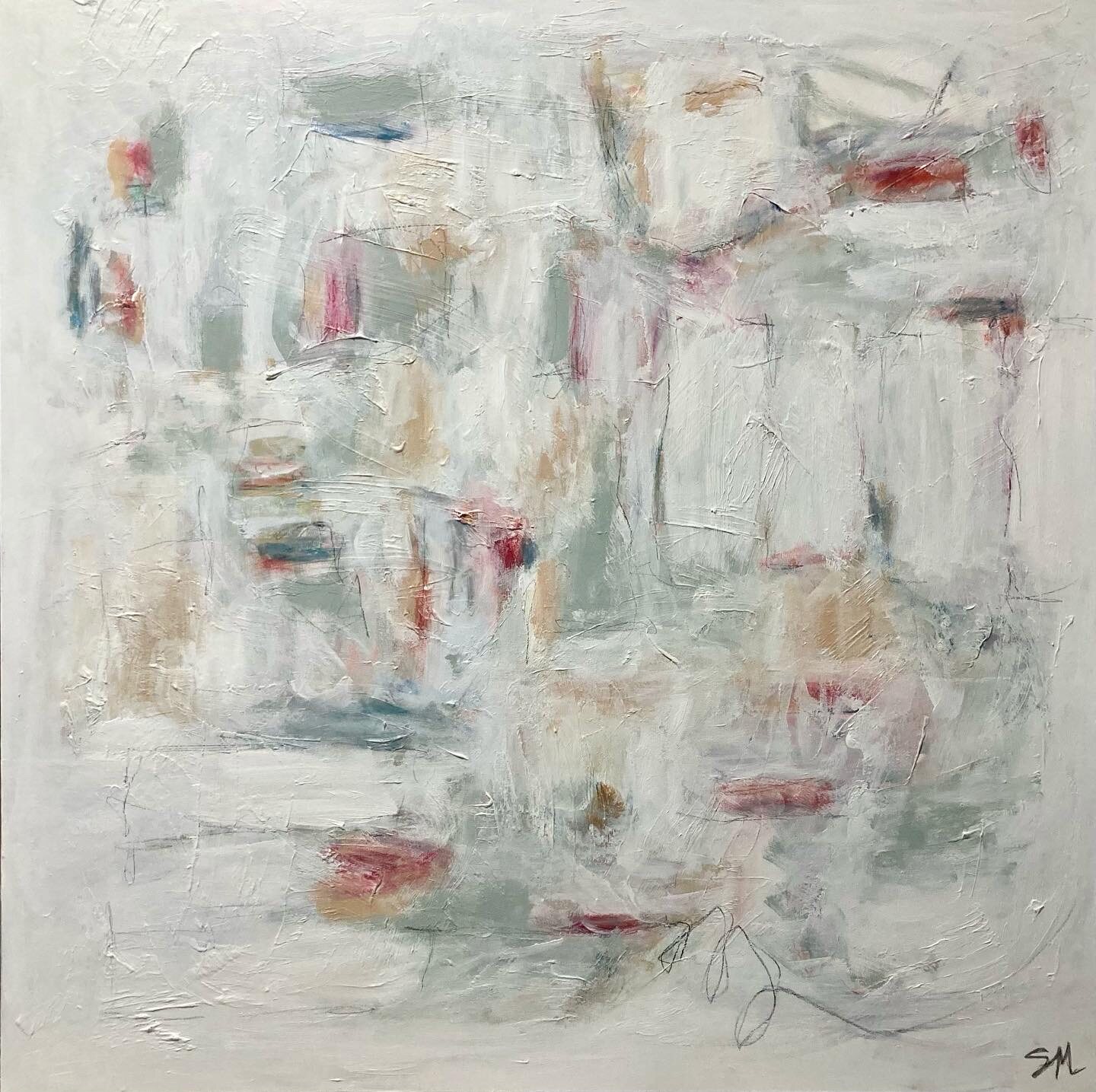 “A Moment in Time”, original abstract painting by Sydni McKenzie