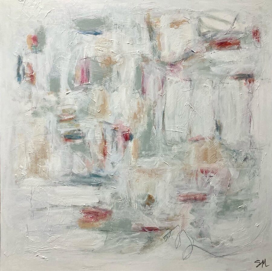 “A Moment in Time”, original abstract painting by Sydni McKenzie