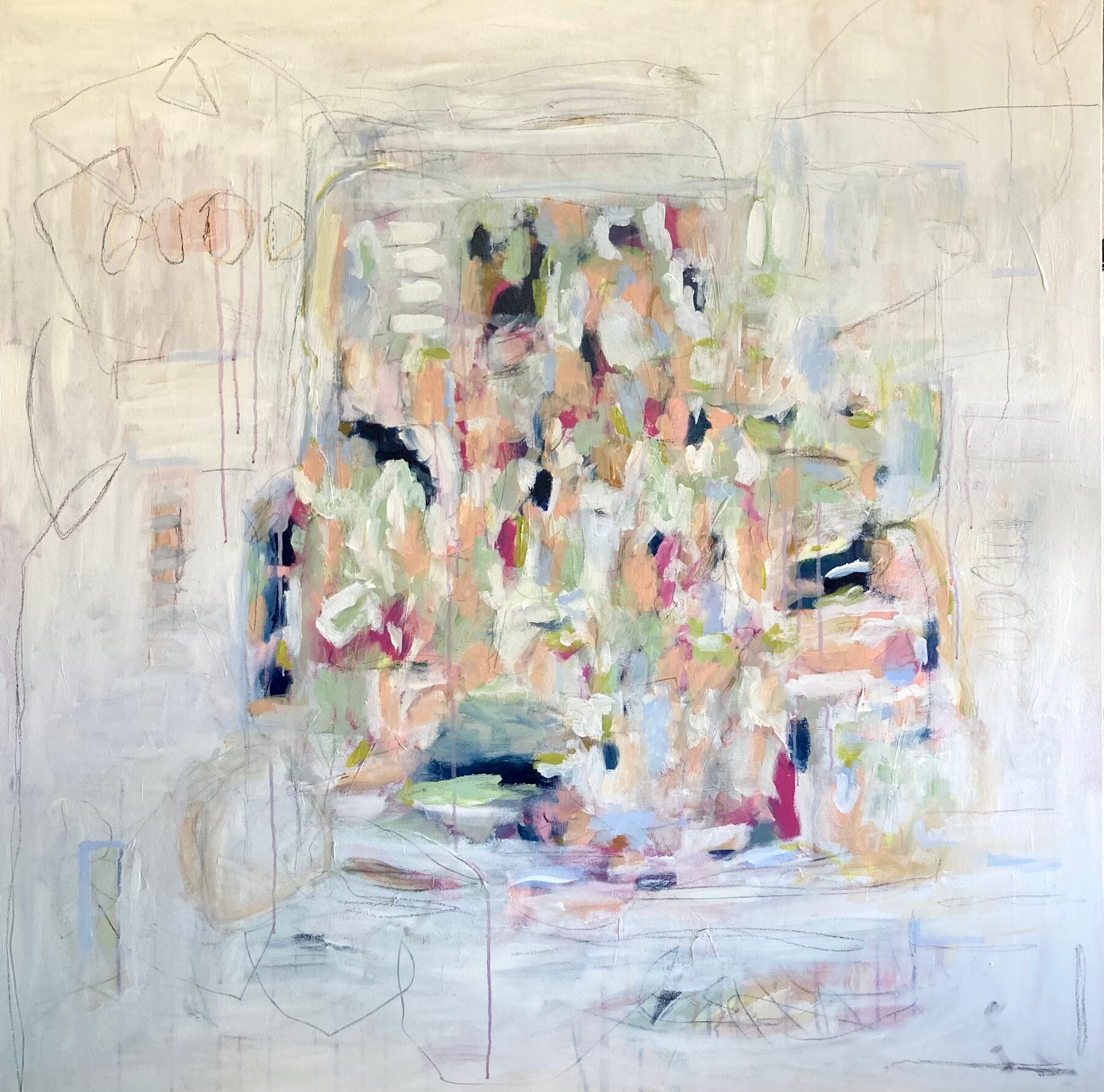 “Be You”, original abstract painting by Sydni McKenzie