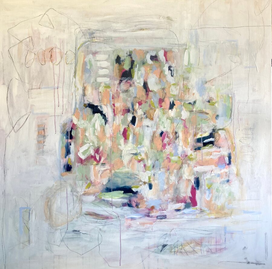 “Be You”, original abstract painting by Sydni McKenzie