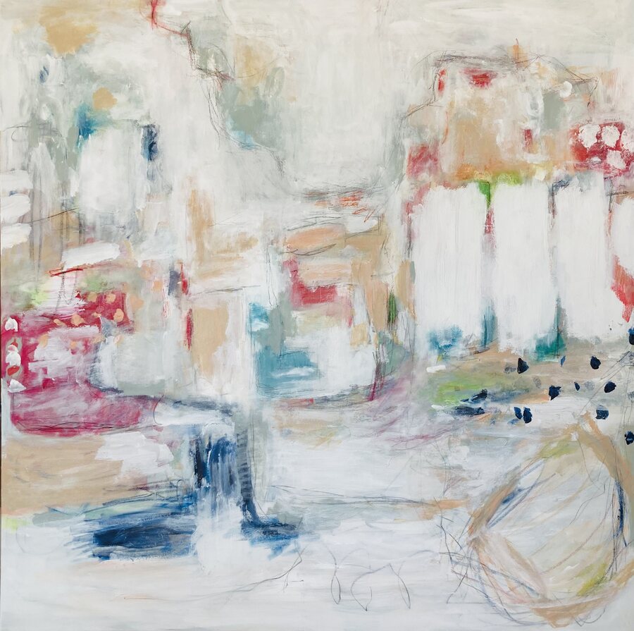 “Life is to be Enjoyed”, original abstract painting by Sydni McKenzie