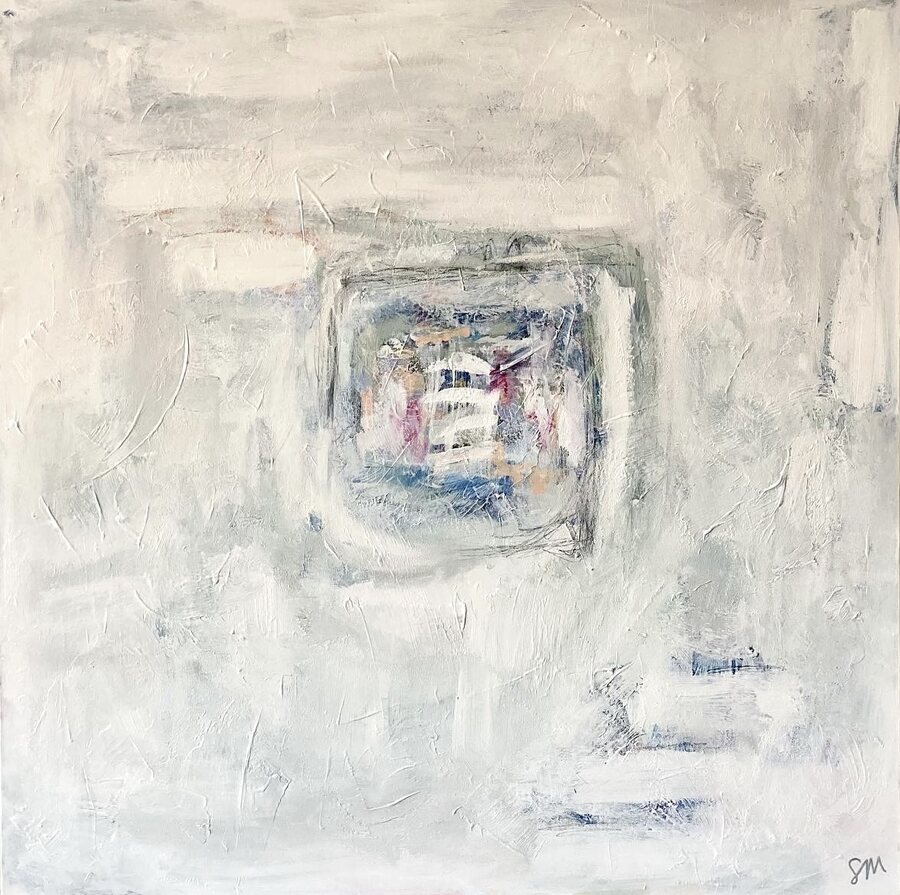 “Look Up”, original abstract painting by Sydni McKenzie