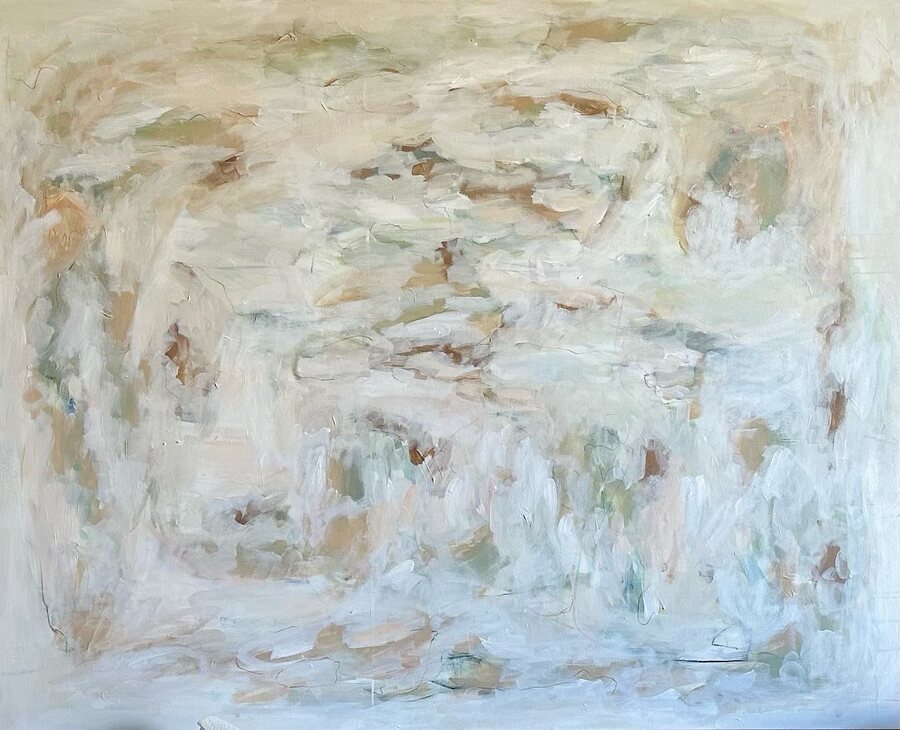 “Lord Lead my Steps”, original abstract painting by Sydni McKenzie