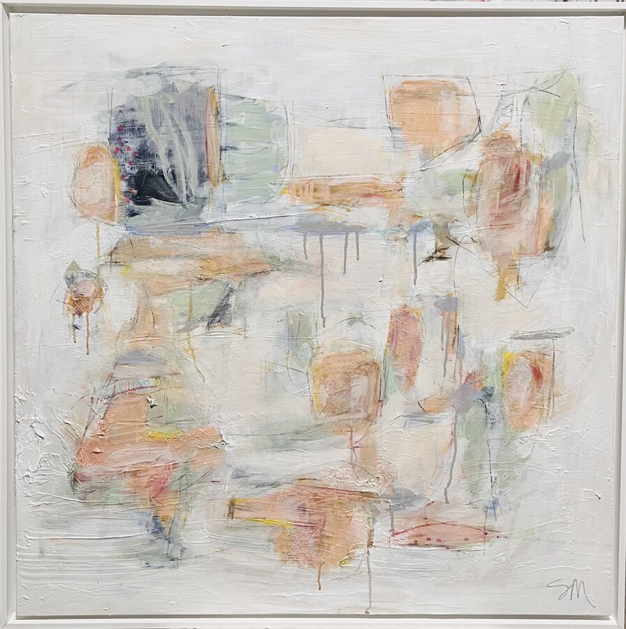 “Love”, original abstract painting by Sydni McKenzie