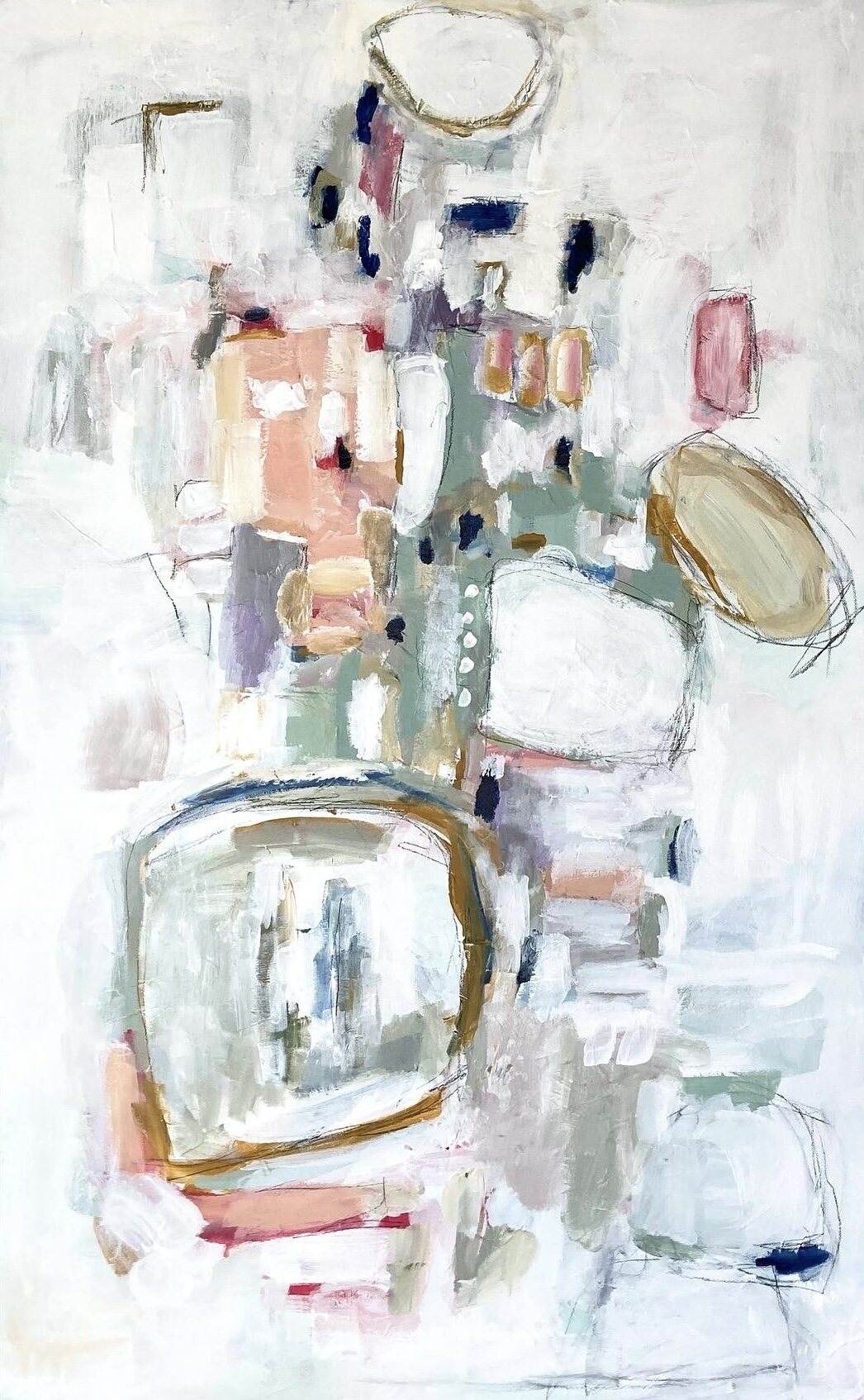 “Perfect is Boring”, original abstract painting by Sydni McKenzie