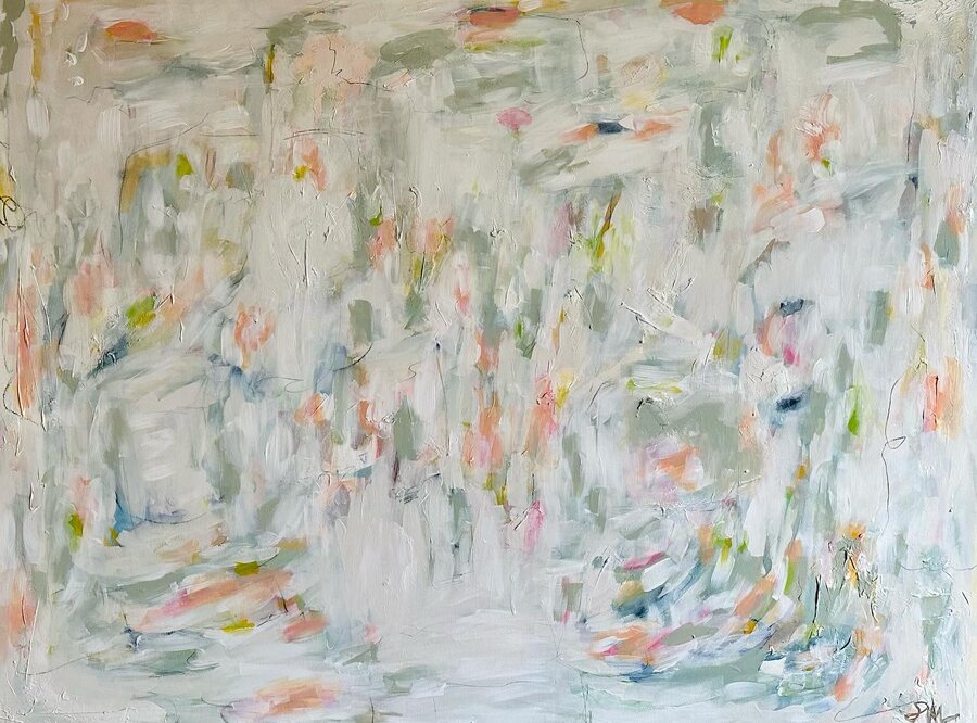 “Remade”, original abstract painting by Sydni McKenzie