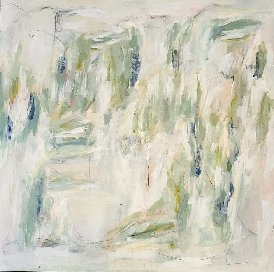 “Simply Loved”, original abstract painting by Sydni McKenzie